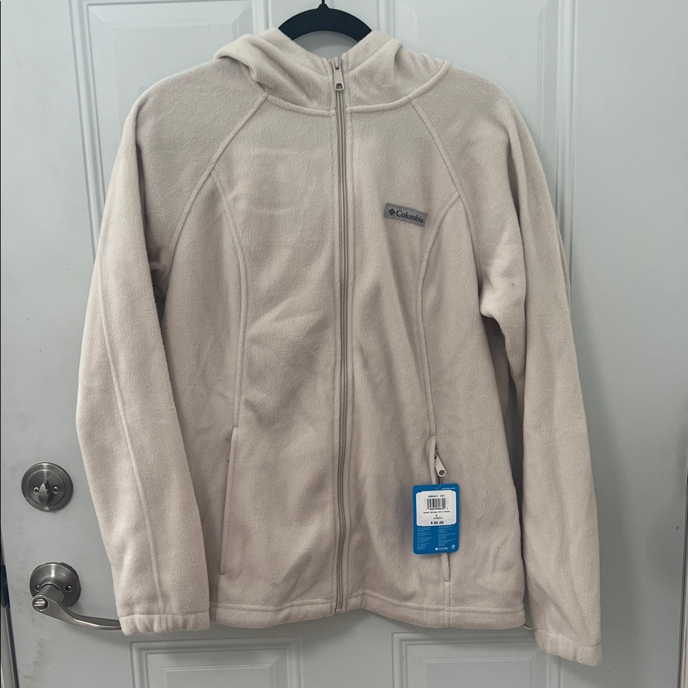 Columbia Off-White Fleece Hoodie